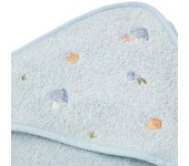 ACCAPPATOIO TRIANGOLARE COTONE ORGANICO - FOREST FRIENDS BLU