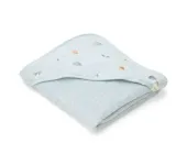 ACCAPPATOIO TRIANGOLARE COTONE ORGANICO - FOREST FRIENDS BLU