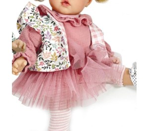 VESTITO PER BAMBOLA 45 CM - SET GONNA TULLE BLOSSOM
