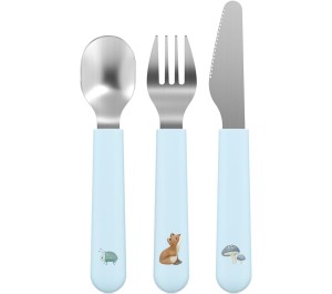 SET POSATE CUCCHIAIO COLTELLO E FORCHETTA - FOREST FRIENDS