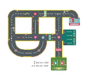 CRAZY MOTORS - PISTA CIRCUITO PUZZLE CITTADINO