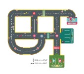CRAZY MOTORS - PISTA CIRCUITO PUZZLE CITTADINO