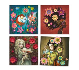 QUADRETTI DA DECORARE - ROCK'N'ROSE BENJAMIN LACOMBE