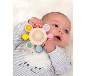 SONAGLINO SENSORIALE ARCOBALENO IN SILICONE - TICKIT