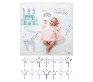 LULUJO - KIT PRIMO ANNO - COPERTINA MUSSOLA DI COTONE E ACCESSORI FOTO - SOMETHING MAGICAL