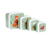 SET 4 SCATOLE PORTAPRANZO E PORTAMERENDA - AMICI DELLA FORESTA