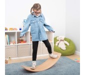 TAVOLA DI EQUILIBRIO MONTESSORI IN LEGNO CON FONDO IN FELTRO