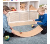 TAVOLA DI EQUILIBRIO MONTESSORI IN LEGNO CON FONDO IN FELTRO