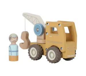 CAMION CON GRU IN LEGNO