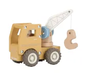 CAMION CON GRU IN LEGNO