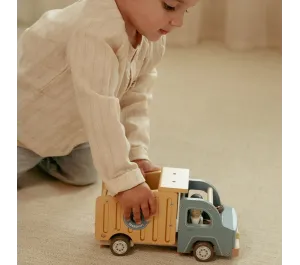 CAMION DELLA SPAZZATURA IN LEGNO