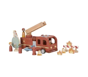 GRANDE CAMION DEI POMPIERI IN LEGNO