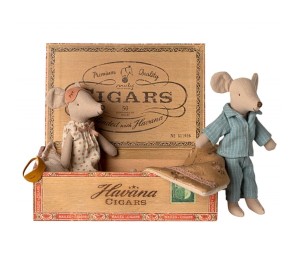 MICRO - TOPINI - MAMMA & PAPA' IN CIGAR BOX