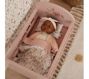 LETTO IN LEGNO FSC PER BAMBOLE