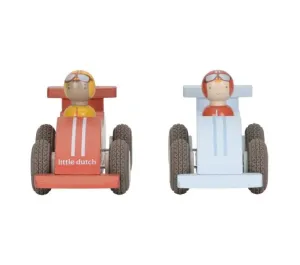 SET DI 2 AUTO DA CORSA IN LEGNO A RETROCARICA