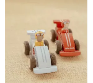 SET DI 2 AUTO DA CORSA IN LEGNO A RETROCARICA