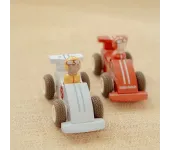 SET DI 2 AUTO DA CORSA IN LEGNO A RETROCARICA