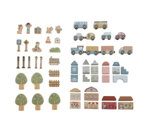 SET FERROVIA CON TRENINO IN LEGNO XL - NEW