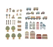 SET FERROVIA CON TRENINO IN LEGNO XL - NEW