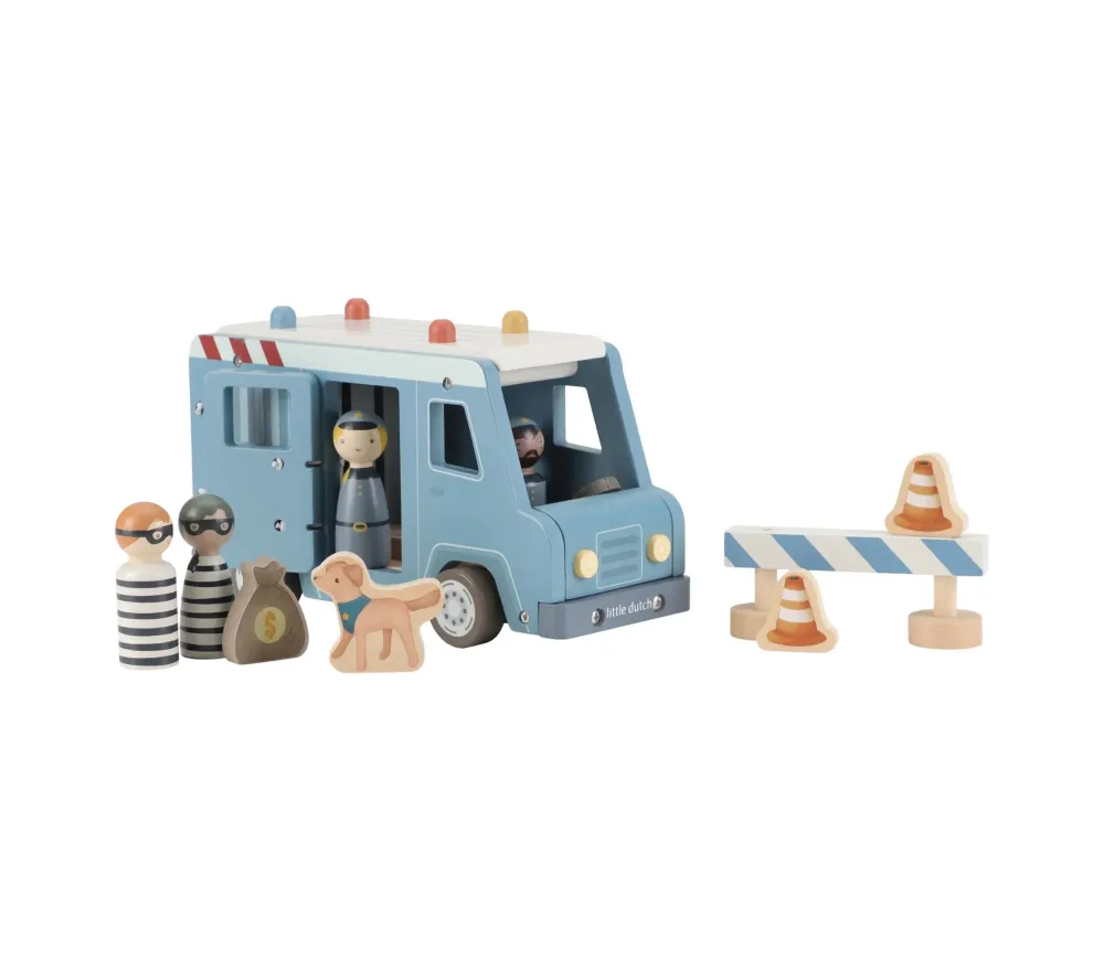FURGONE DELLA POLIZIA IN LEGNO