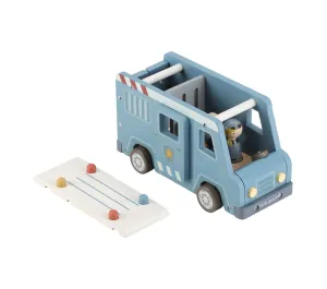 FURGONE DELLA POLIZIA IN LEGNO