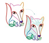 DISEGNI CON COLORE DA RIVELARE - ANIMALI DEL BOSCO