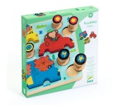 PUZZLE IN LEGNO E VEICOLI CON RUOTE - PUZZ E ROLL