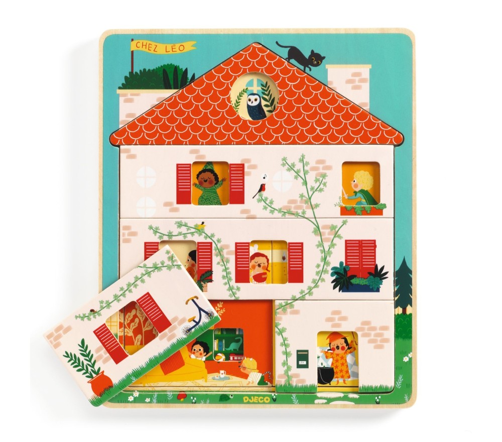 PUZZLE 3 STRATI IN LEGNO CHEZ LEO