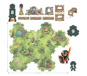 ARTY TOYS DJECO - CAVALIERI - PUZZLE CON PERSONAGGIO VORAS FURIOUS