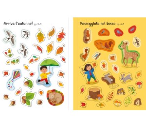LIBRO CON ADESIVI - AUTUNNO