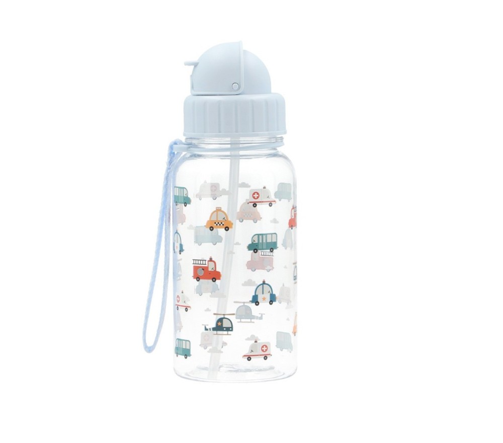 BORRACCIA PER BAMBINI CON CANNUCCIA E TAPPO SCORREVOLE TUTETE - CITY CARS