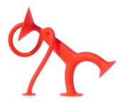 OOGI ROSSO - PERSONAGGIO IN SILICONE ESTENSIBILE CON VENTOSE