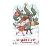 STICKER STORY CHRISTMAS CARDS - CARTOLINE DI NATALE CON ADESIVI