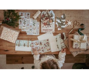 STICKER STORY CHRISTMAS CARDS - CARTOLINE DI NATALE CON ADESIVI