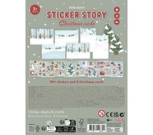 STICKER STORY CHRISTMAS CARDS - CARTOLINE DI NATALE CON ADESIVI