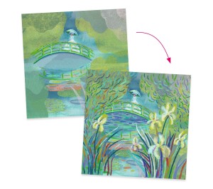 QUADRI CON PASTELLI A CERA - INSPIRED BY MONET