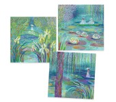QUADRI CON PASTELLI A CERA - INSPIRED BY MONET