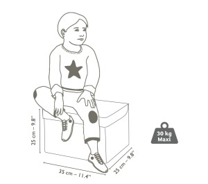 SCATOLA PORTAGIOCHI CON SEDUTA - CIRCUITO