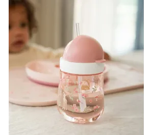 BORRACCIA PER BAMBINI CON CANNUCCIA E TAPPO SCORREVOLE- FAIRY GARDEN