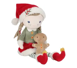BAMBOLA MORBIDA DI NATALE - ROSA