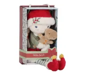 BAMBOLA MORBIDA DI NATALE - ROSA