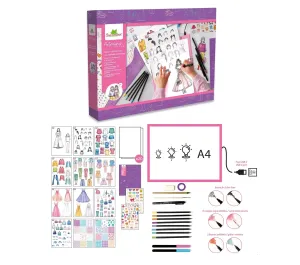 ATELIER DELLA STILISTA CON TAVOLETTA LUMINOSA