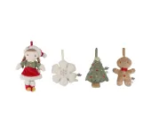 DECORAZIONI NATALE IN STOFFA DA APPENDERE LITTLE DUTCH - ROSA