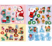 PICCOLO LIBRO CON ADESIVI LUCCICANTI - BABBO NATALE