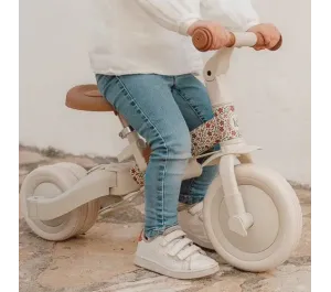 BICI TRICICLO CON MANICO 5 IN 1 LITTLE DUTCH - BIANCO A FIORI