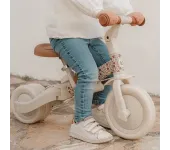 BICI TRICICLO CON MANICO 5 IN 1 LITTLE DUTCH - BIANCO A FIORI