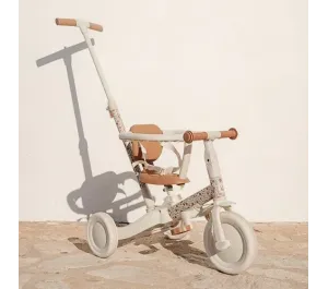 BICI TRICICLO CON MANICO 5 IN 1 LITTLE DUTCH - BIANCO A FIORI