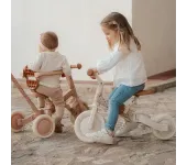 BICI TRICICLO CON MANICO 5 IN 1 LITTLE DUTCH - BIANCO A FIORI