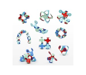 COSTRUZIONI MAGNETICHE CLIXO - STARTER PACK 9 PEZZI - MARINE