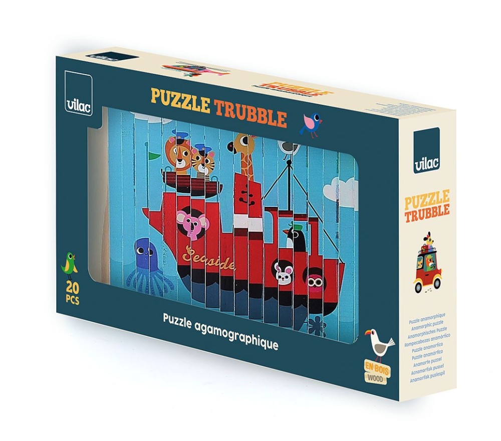 PUZZLE IN LEGNO 4 DIMENSIONI - TRASPORTI